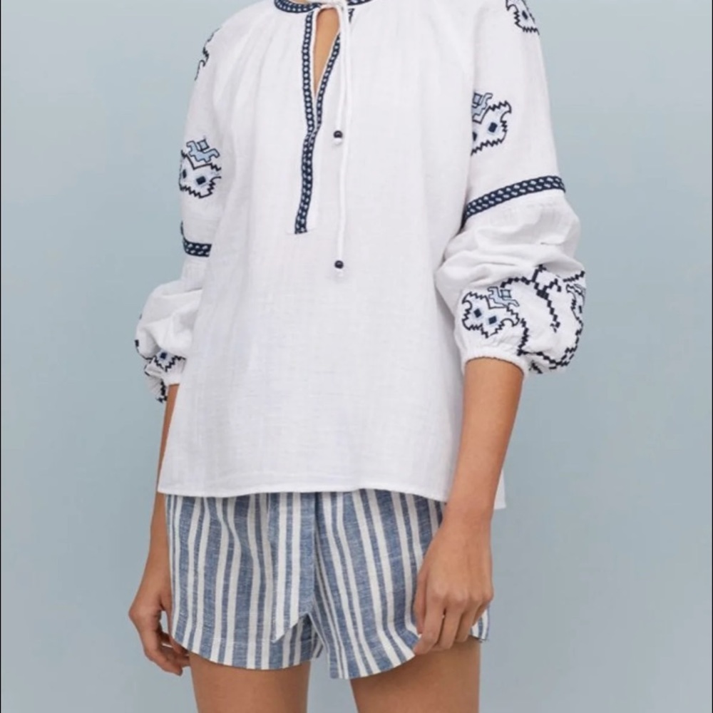 H&M Embroidery Top